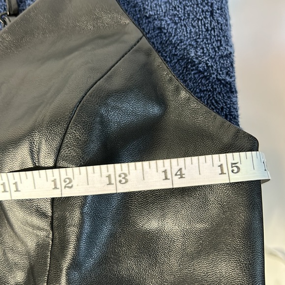 Pleather Bustier Top with Zipper - Picture 15 of 15